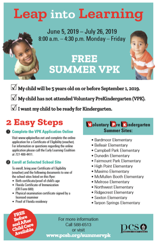 Leap into Learning flyer 
